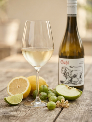 Weißburgunder in Glas